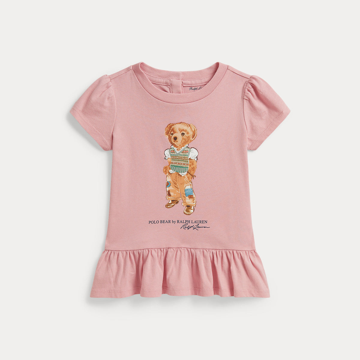 t-shirt con peplu 310-B22683 001 RALPH LAUREN POLO 