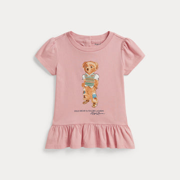 t-shirt con peplu 310-B22683 001 RALPH LAUREN POLO 