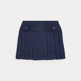 RALPH LAUREN POLO gonna corta a pieghe Blu
