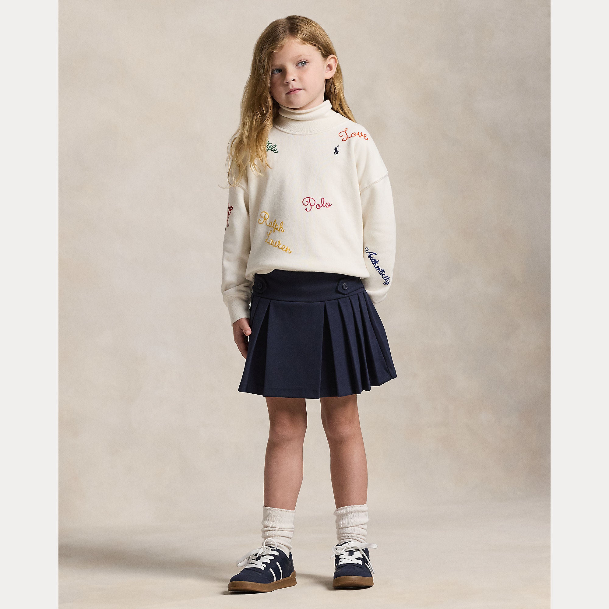 gonna corta a pieghe 312-749584 001 RALPH LAUREN POLO 