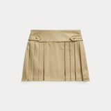 RALPH LAUREN POLO gonna corta a pieghe Beige