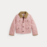 RALPH LAUREN POLO giubbino con finiture in velluto Rosa