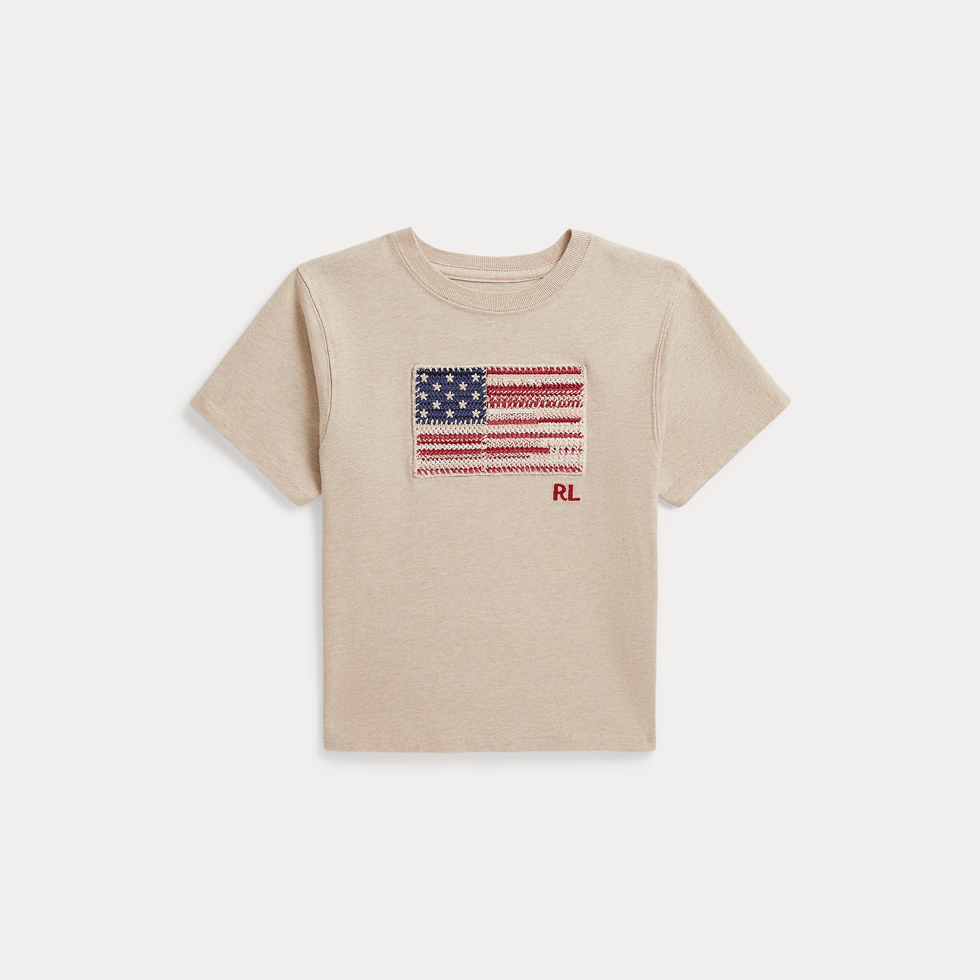 t-shirt con bandiera 312-B20043 001 RALPH LAUREN POLO 
