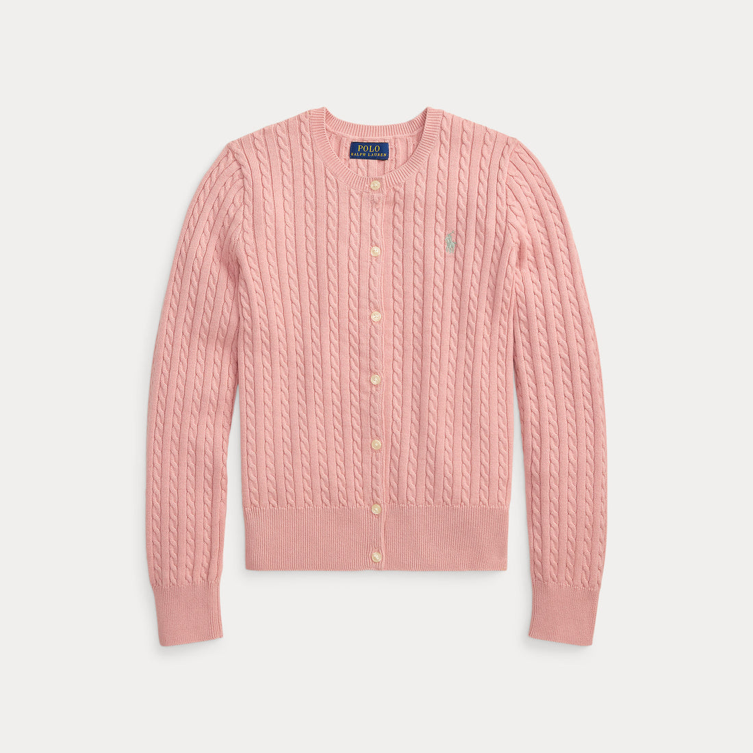 cardigan bambina in cotone a trecce 313-543047 506 RALPH LAUREN POLO 