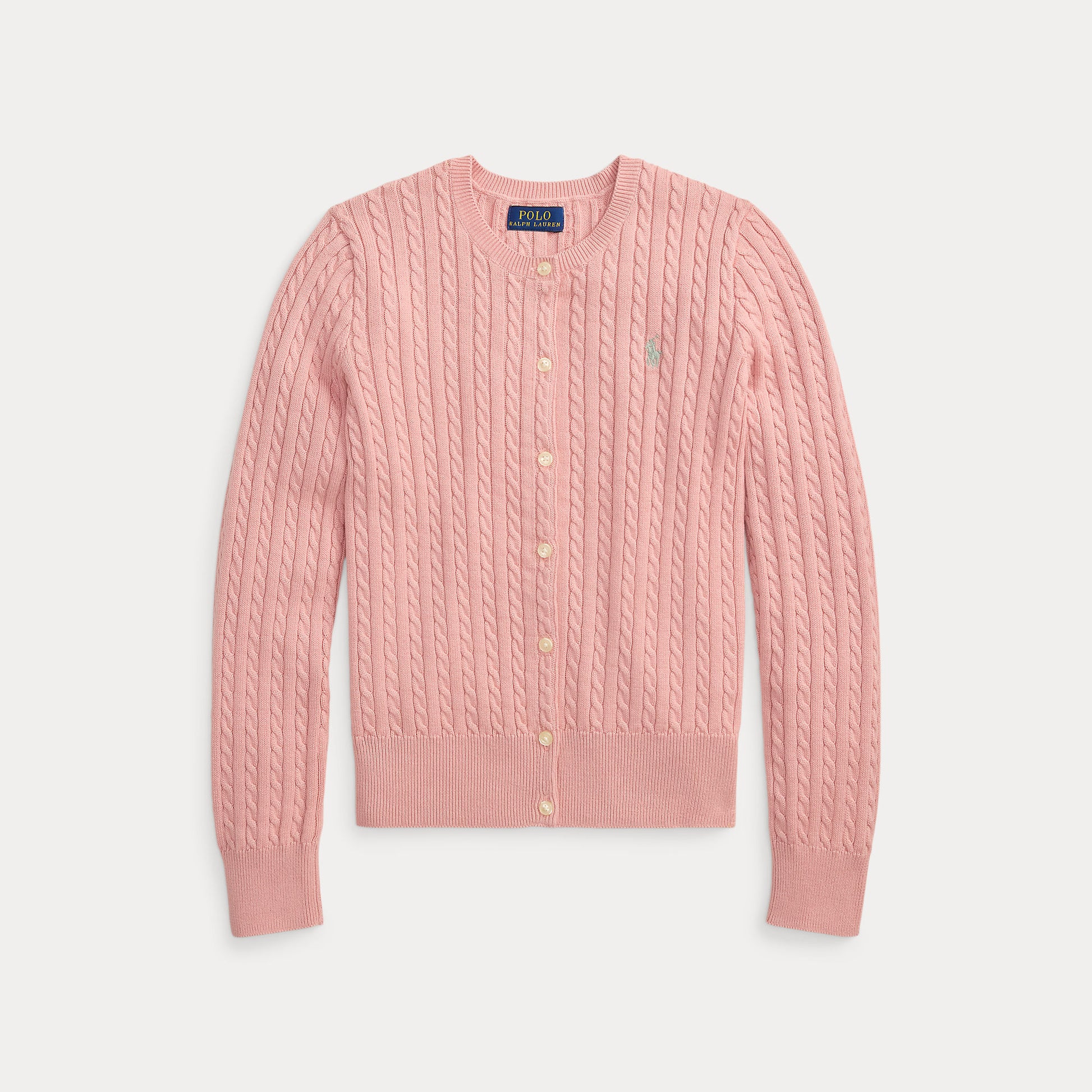 cardigan bambina in cotone a trecce 313-543047 506 RALPH LAUREN POLO 