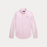 RALPH LAUREN POLO camicia oxford in cotone Rosa