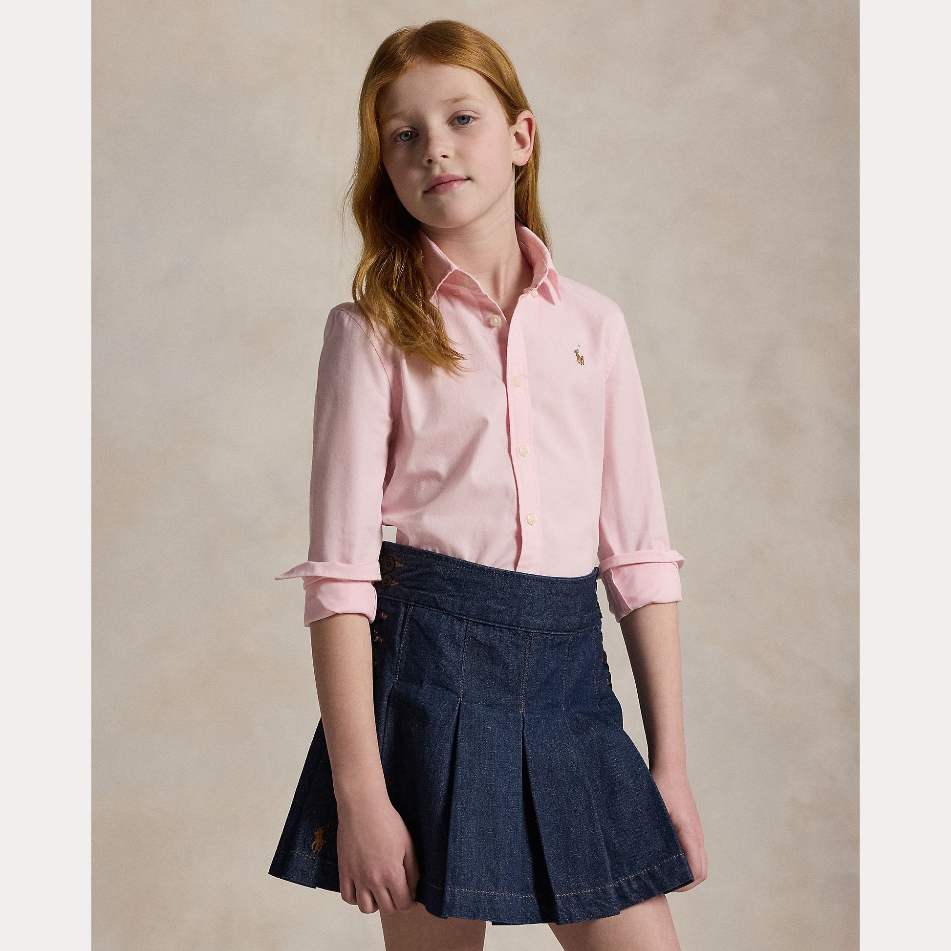 camicia oxford in cotone 313-929954 002 RALPH LAUREN POLO 