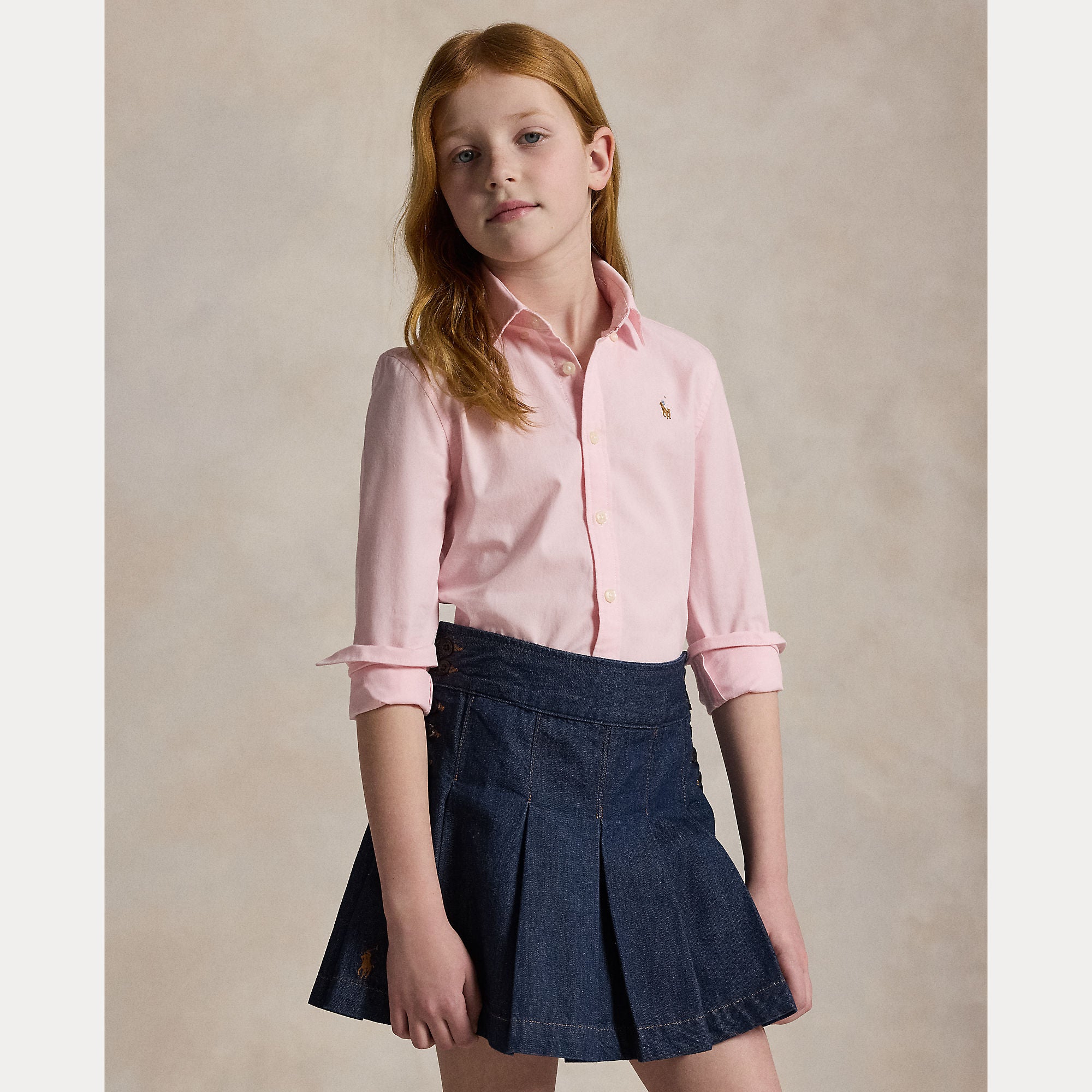 camicia oxford in cotone 313-929954 002 RALPH LAUREN POLO 
