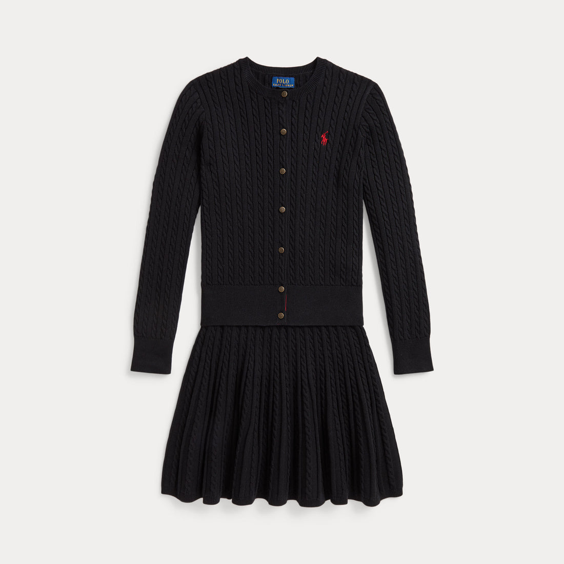 completo cardigan e gonna bimba 313-B28257 001 RALPH LAUREN POLO 