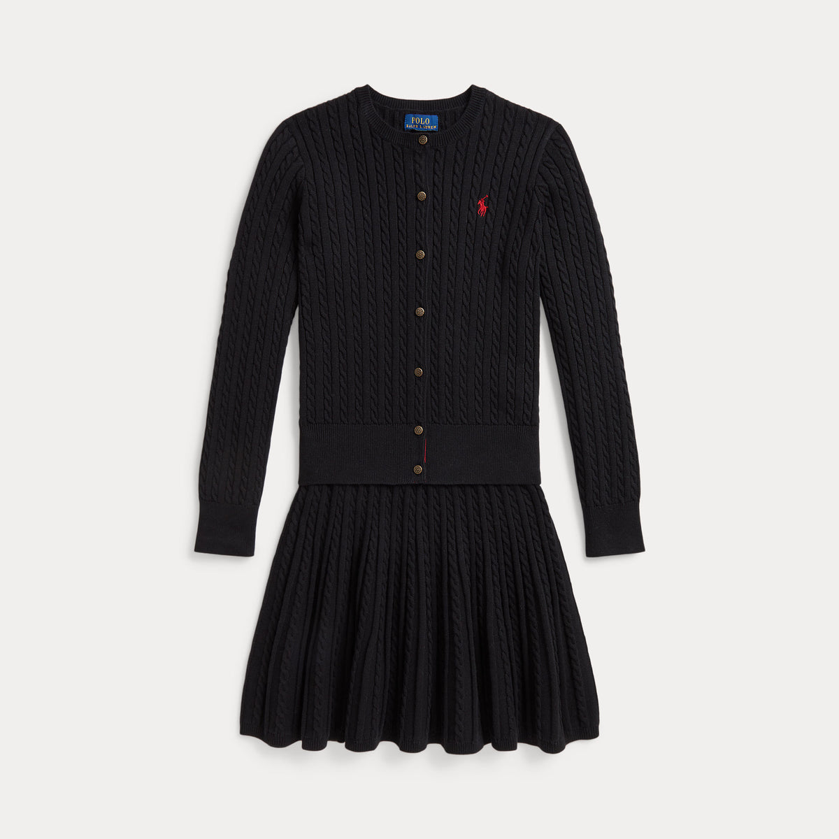 completo cardigan e gonna bimba 313-B28257 001 RALPH LAUREN POLO 