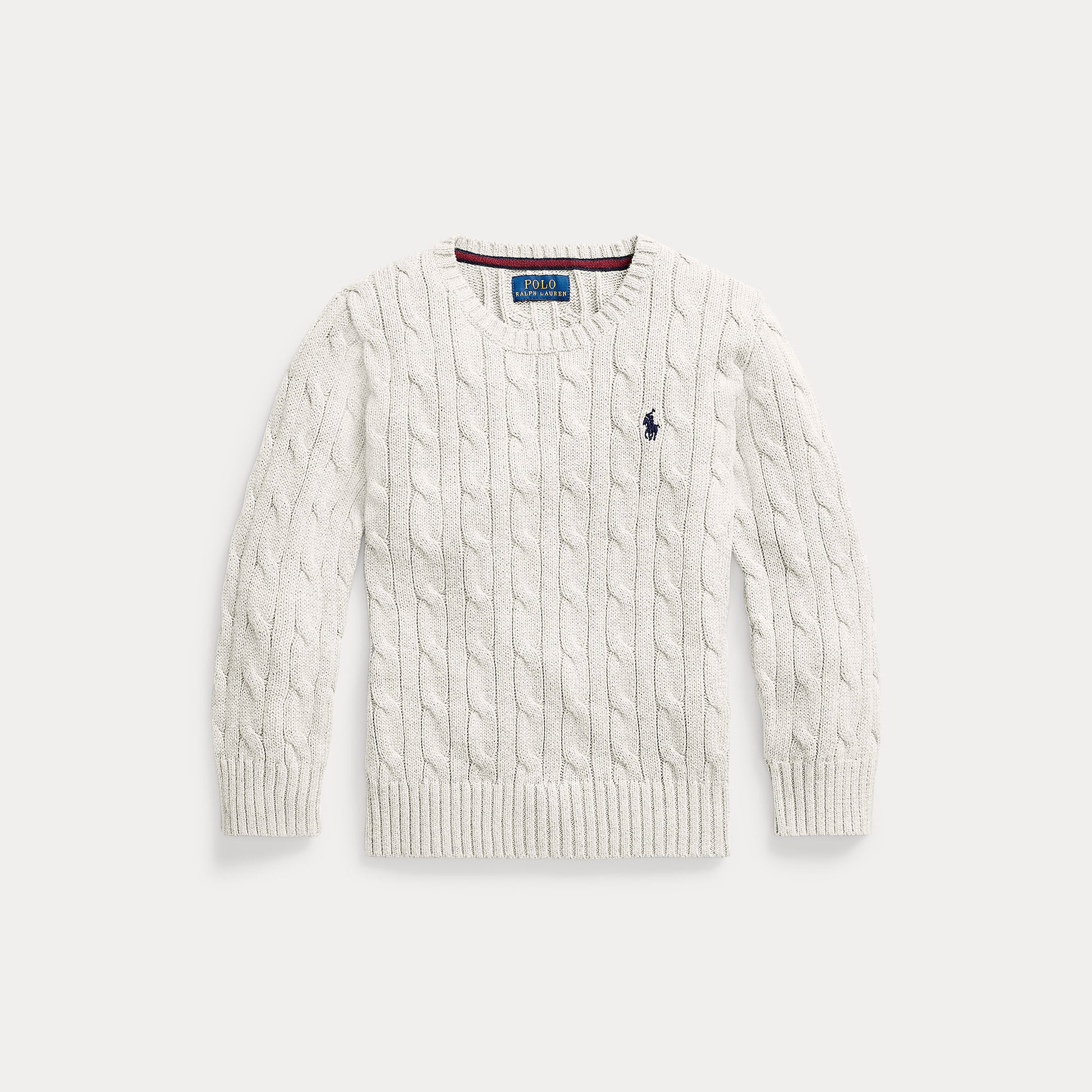 maglione a trecce con cavallino 322-702674 024 RALPH LAUREN POLO 
