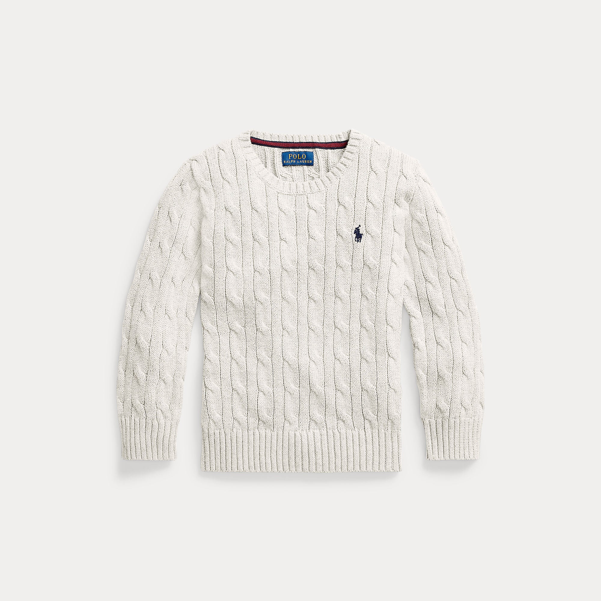 maglione a trecce con cavallino 322-702674 024 RALPH LAUREN POLO 
