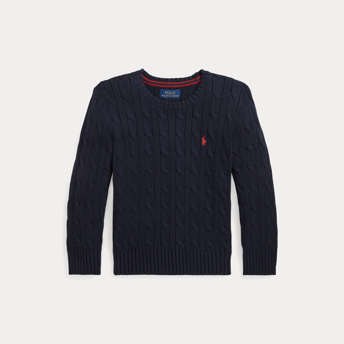 maglione a trecce con cavallino 322-702674 060 RALPH LAUREN POLO 