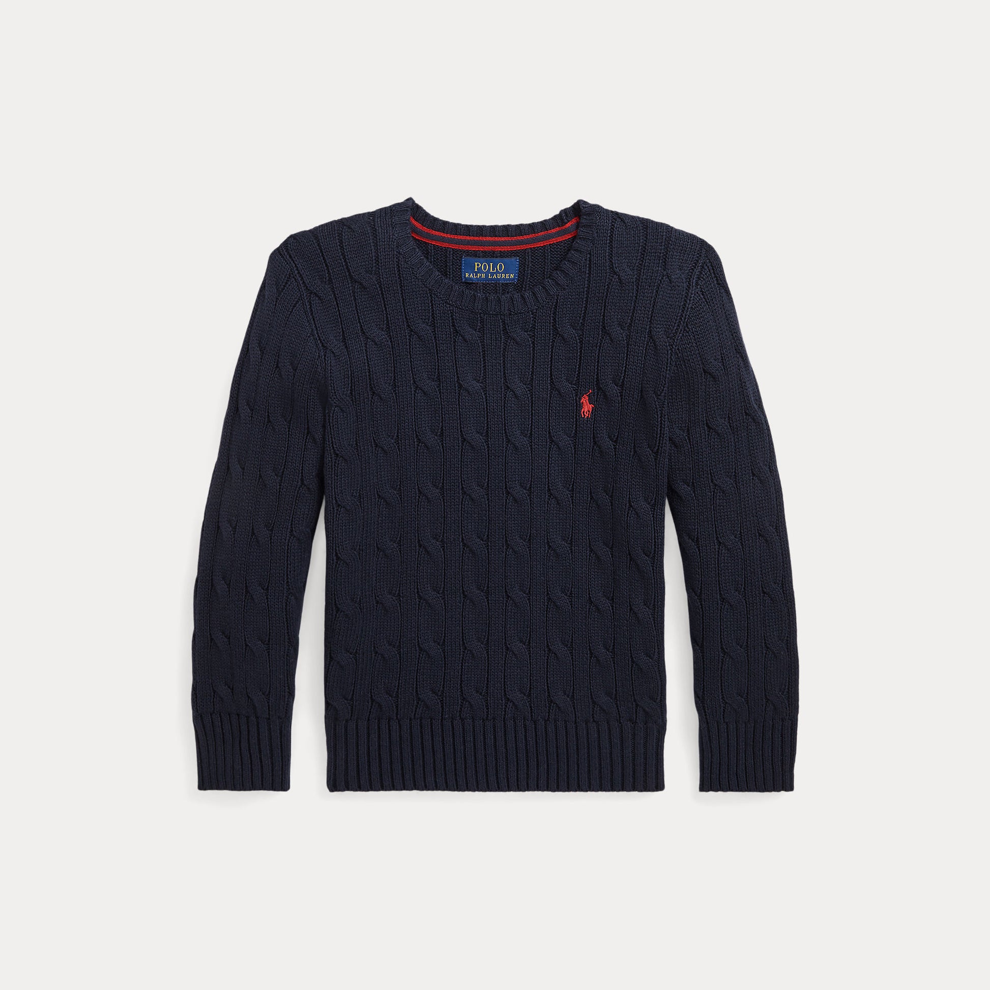 maglione a trecce con cavallino 322-702674 060 RALPH LAUREN POLO 