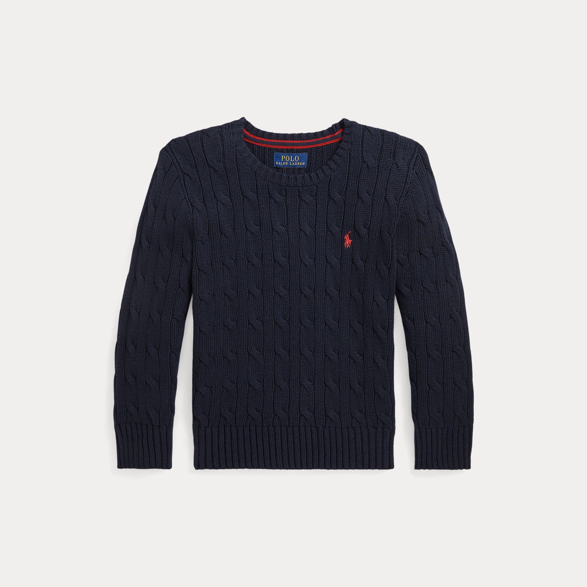 maglione a trecce con cavallino 322-702674 060 RALPH LAUREN POLO 