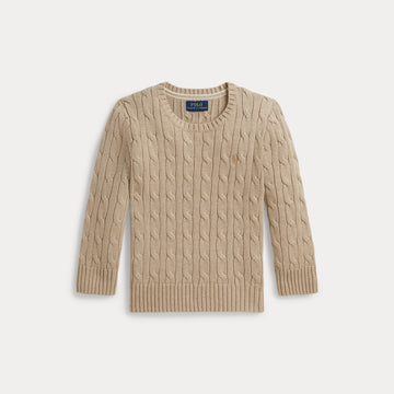 maglione a trecce con cavallino 322-702674 516 RALPH LAUREN POLO 