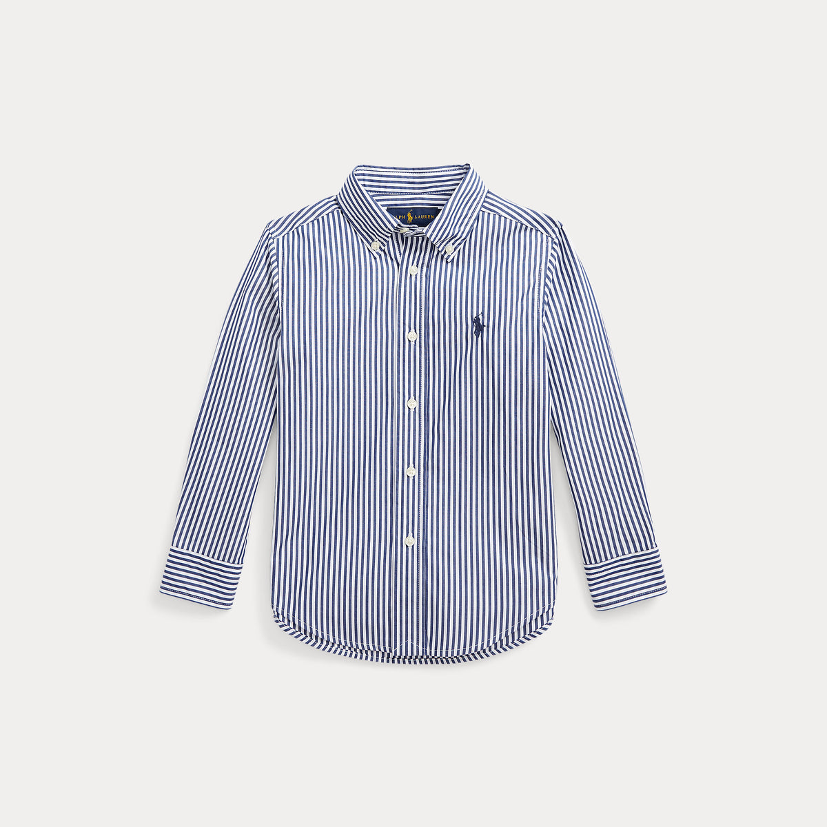 camicia a righe in popeline di cotone 322-862260 002 RALPH LAUREN POLO 