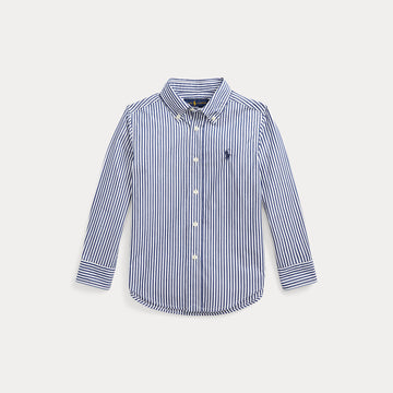 camicia a righe in popeline di cotone 322-862260 002 RALPH LAUREN POLO 