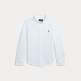 RALPH LAUREN POLO camicia in tela di cotone leggero Bianco