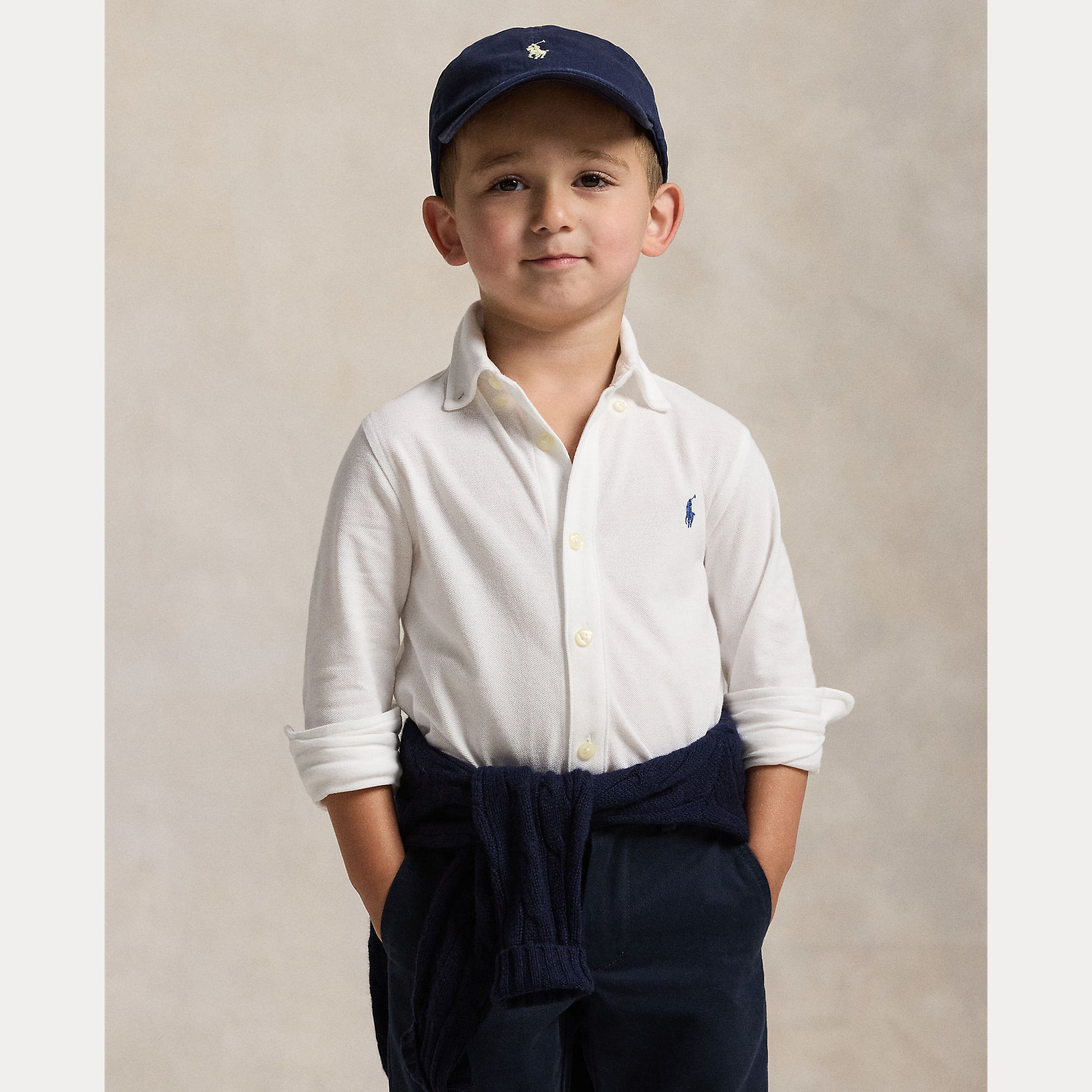 camicia in tela di cotone leggero 322-914506 002 RALPH LAUREN POLO 