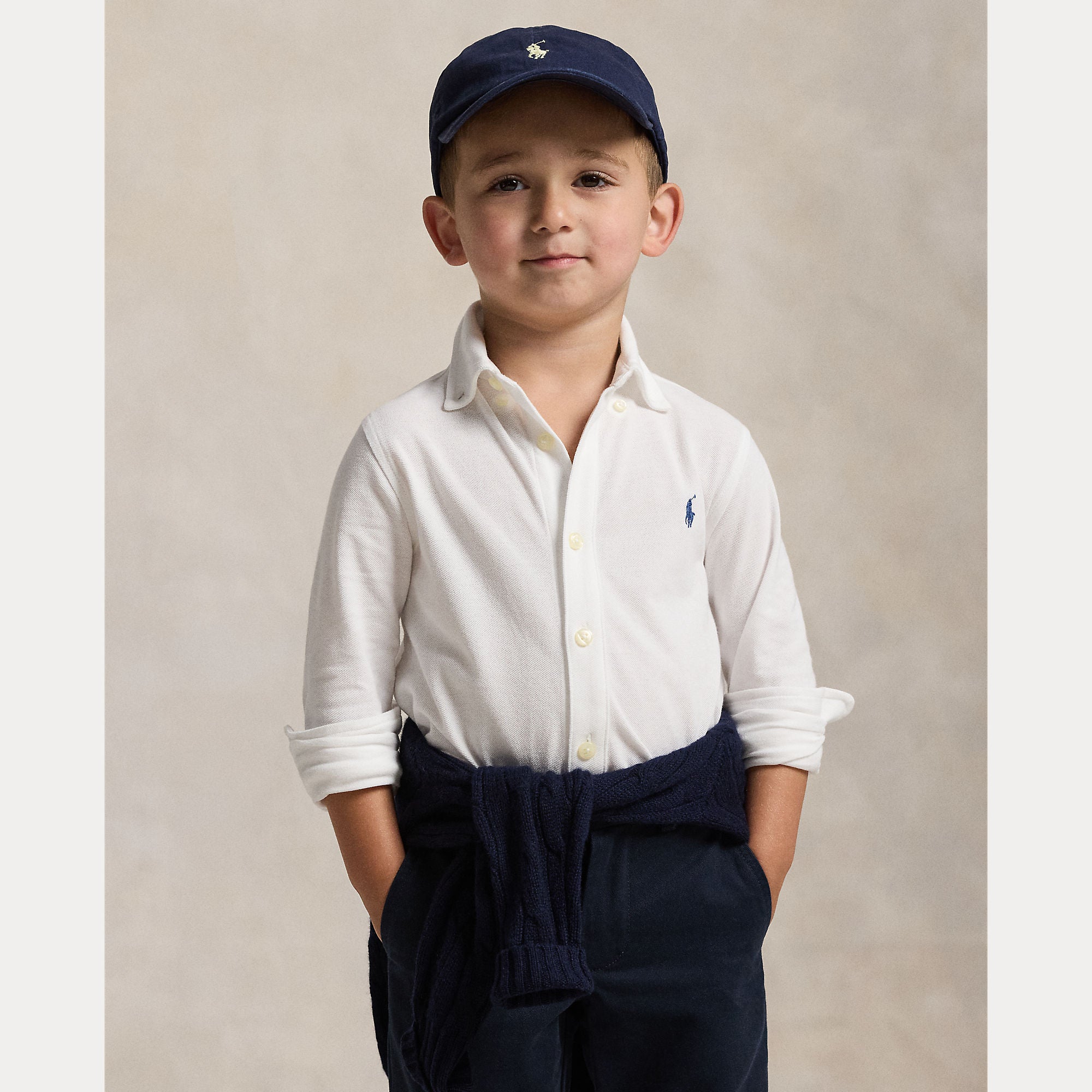 camicia in tela di cotone leggero 322-914506 002 RALPH LAUREN POLO 
