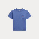 RALPH LAUREN POLO t-shirt con cavallino e taschino Blu