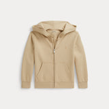 RALPH LAUREN POLO felpa con cappuccio e zip Beige