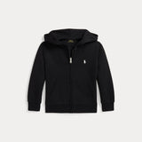 RALPH LAUREN POLO felpa con cappuccio e zip Nero