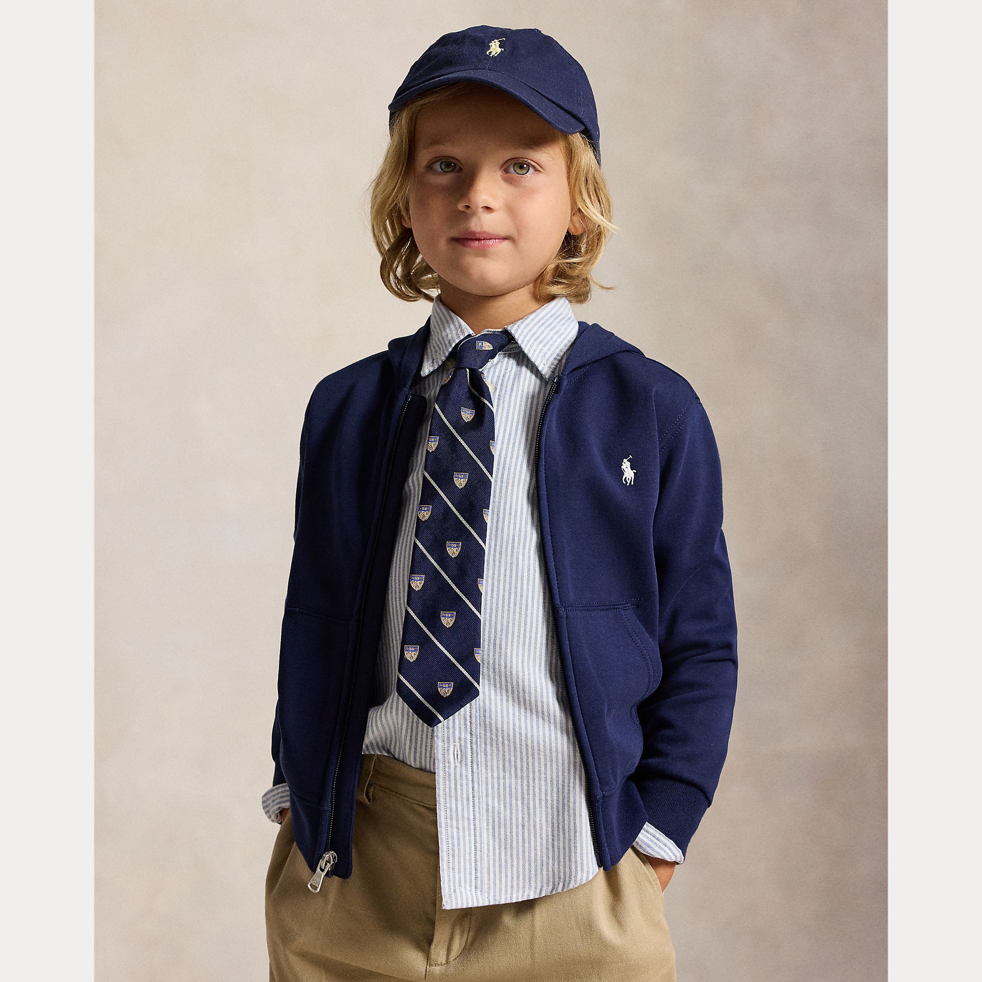 felpa con cappuccio e zip 322-A95762 006 RALPH LAUREN POLO 