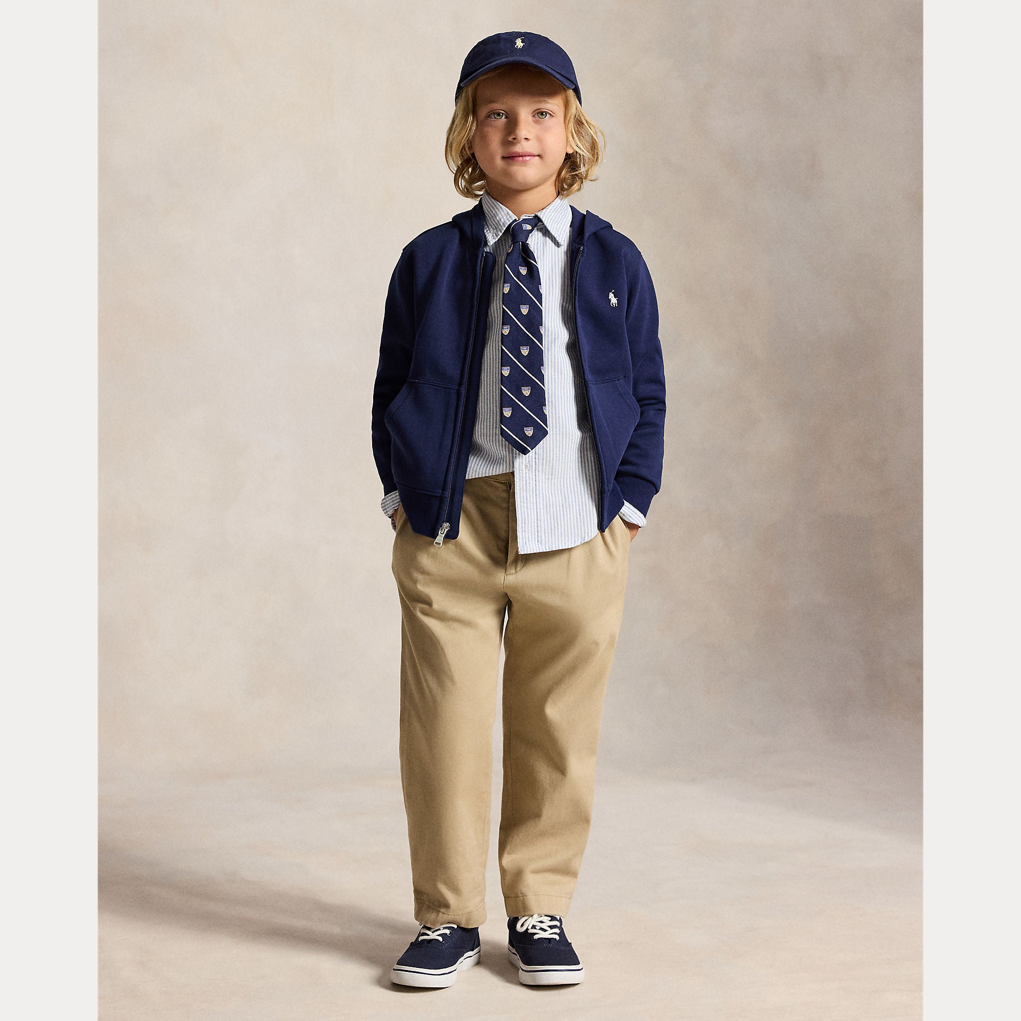 felpa con cappuccio e zip 322-A95762 006 RALPH LAUREN POLO 