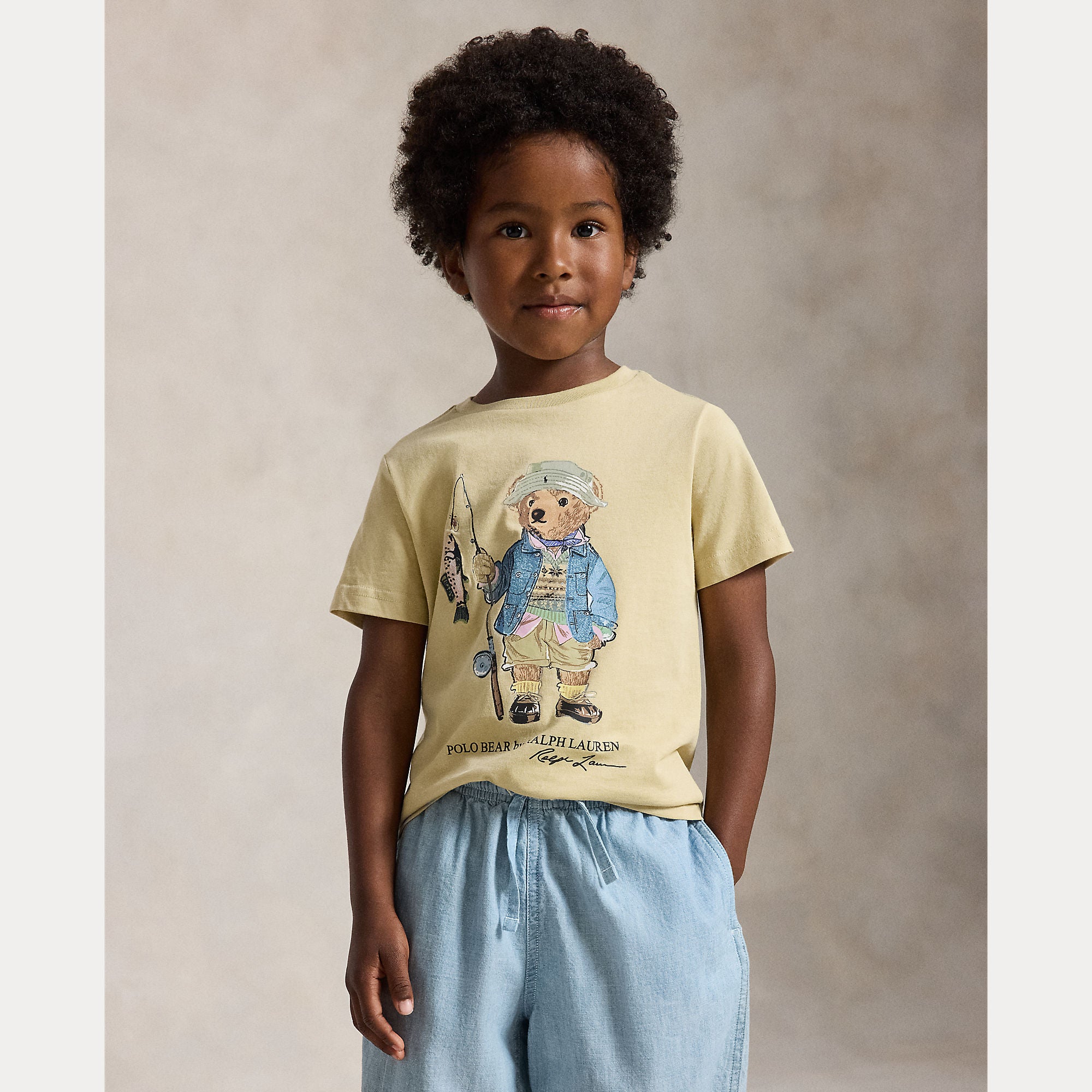 t-shirt con orso polo 322-B20172 001 RALPH LAUREN POLO 