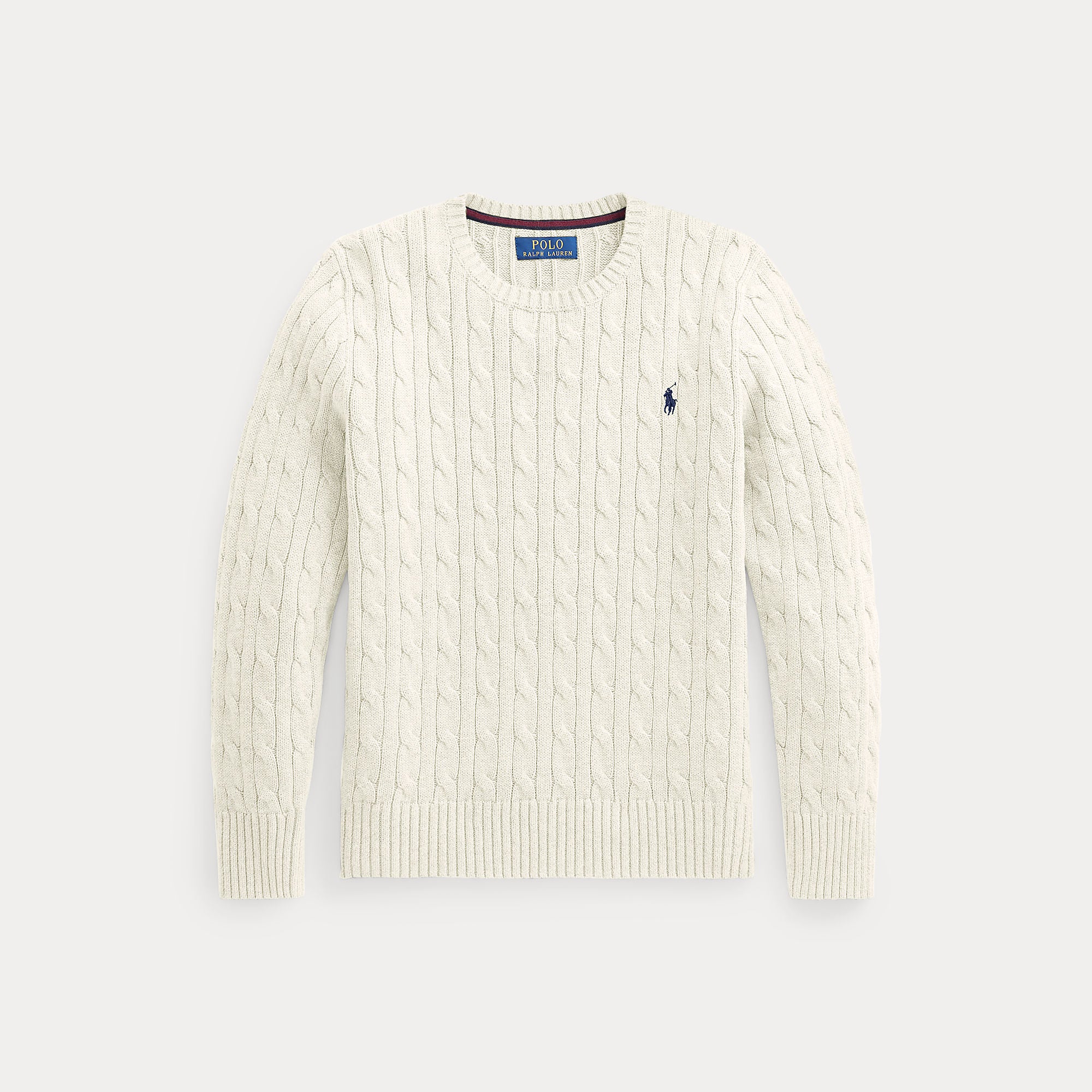 maglione bimbo in cotone a trecce 323-702674 024 RALPH LAUREN POLO 
