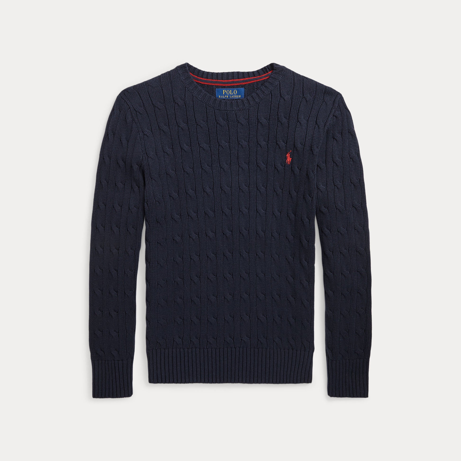 maglione bimbo in cotone a trecce 323-702674 060 RALPH LAUREN POLO 