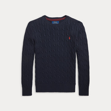 maglione bimbo in cotone a trecce 323-702674 060 RALPH LAUREN POLO 