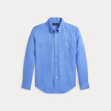RALPH LAUREN POLO camicia di lino bimbo Blu