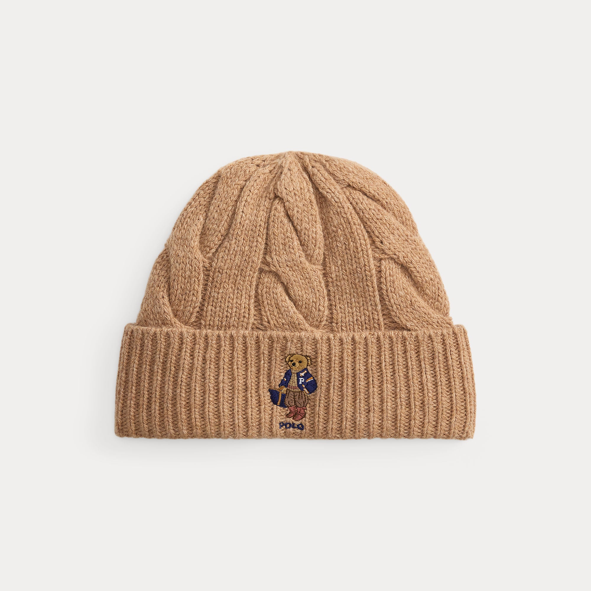 berretto polo bear in lana a trecce 455-P18118 002 RALPH LAUREN POLO 