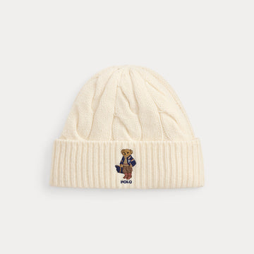 berretto polo bear in lana a trecce 455-P18118 003 RALPH LAUREN POLO 