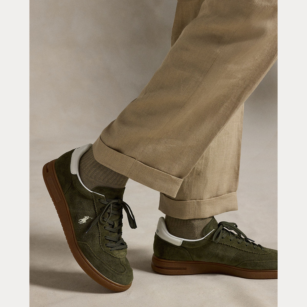 sneakers in camoscio bedford 809-967889 001 RALPH LAUREN POLO 