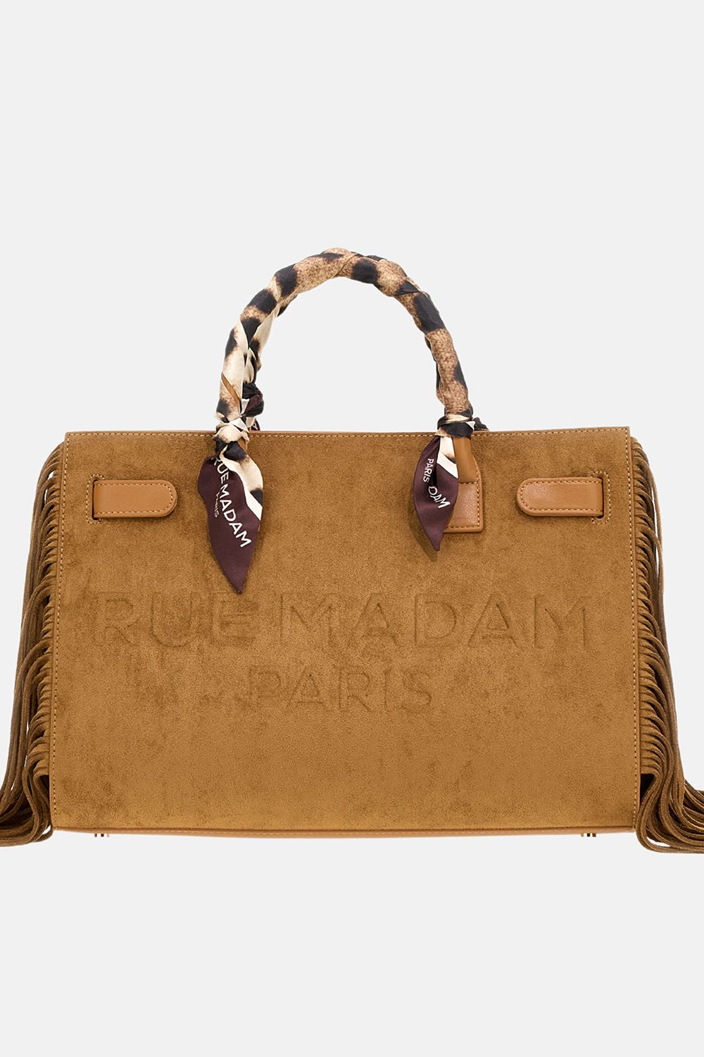 canyon tote fringes CANYON TOTE FRINGES SUEDE COGNAC RUE MADAM PARIS 