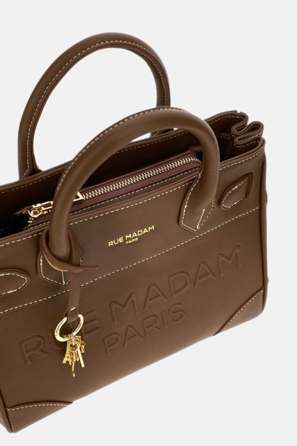 la maison mini tote LA MAISON MINI TOTE BROWN RUE MADAM PARIS 