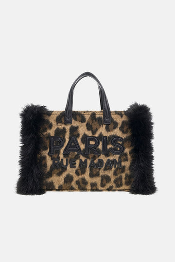 megeve mini tote MEGEVE MINI TOTE LEOPARD RUE MADAM PARIS 