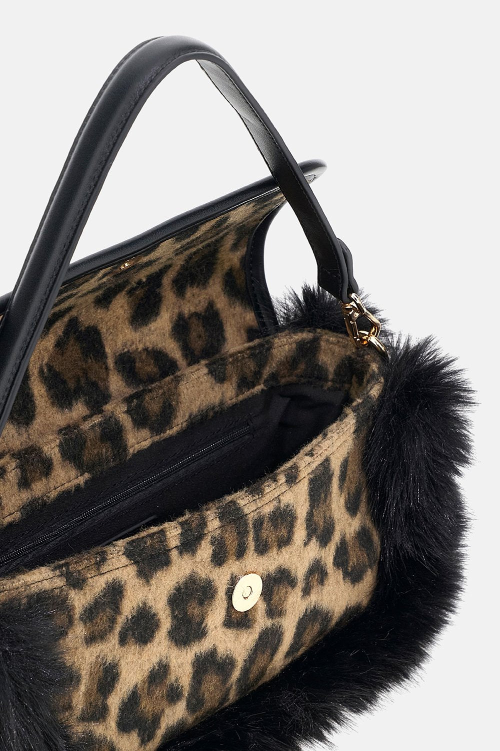 borsa megeve shoulder MEGEVE SHOULDER LEOPARD RUE MADAM PARIS 