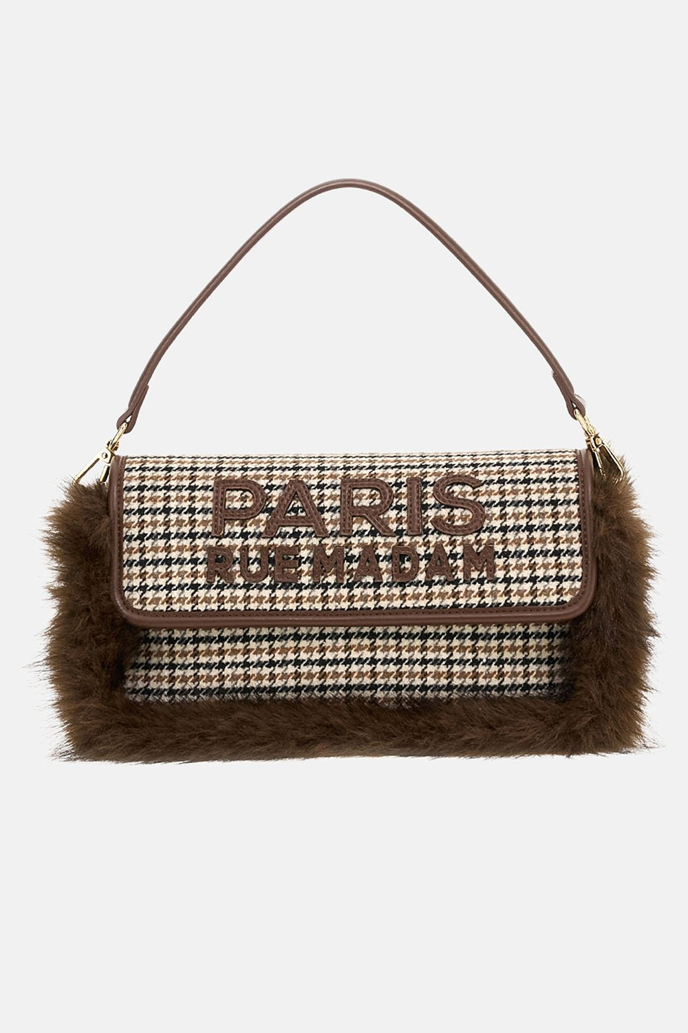 borsa megeve shoulder MEGEVE SHOULDER PIED DE POULE RUE MADAM PARIS 