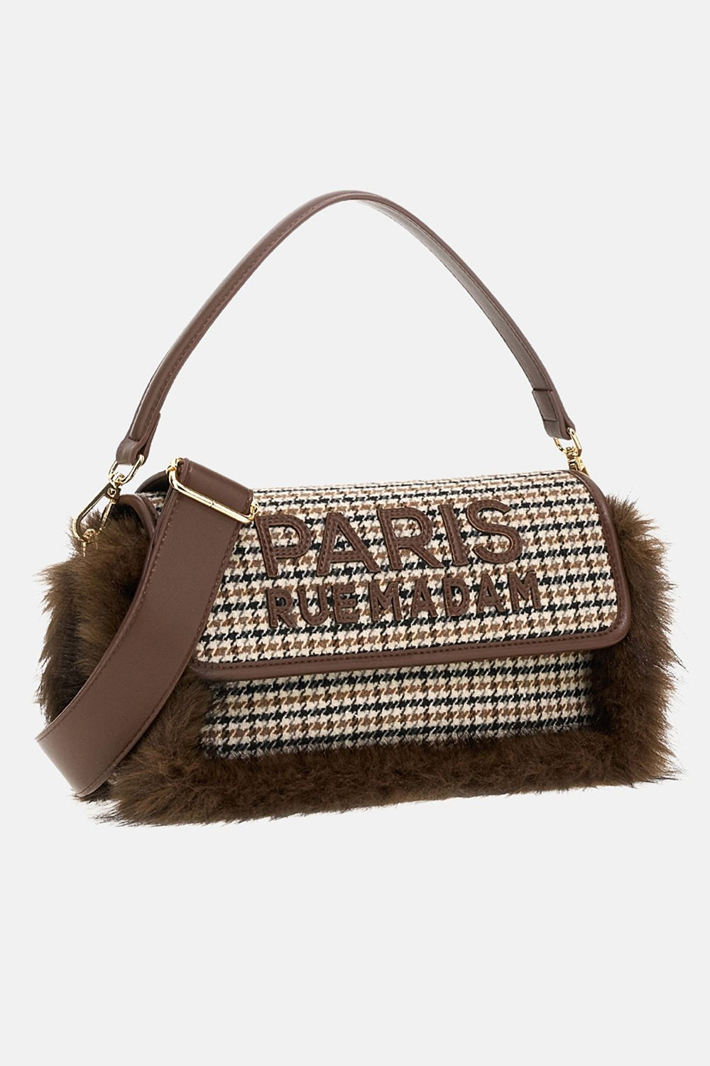 borsa megeve shoulder MEGEVE SHOULDER PIED DE POULE RUE MADAM PARIS 