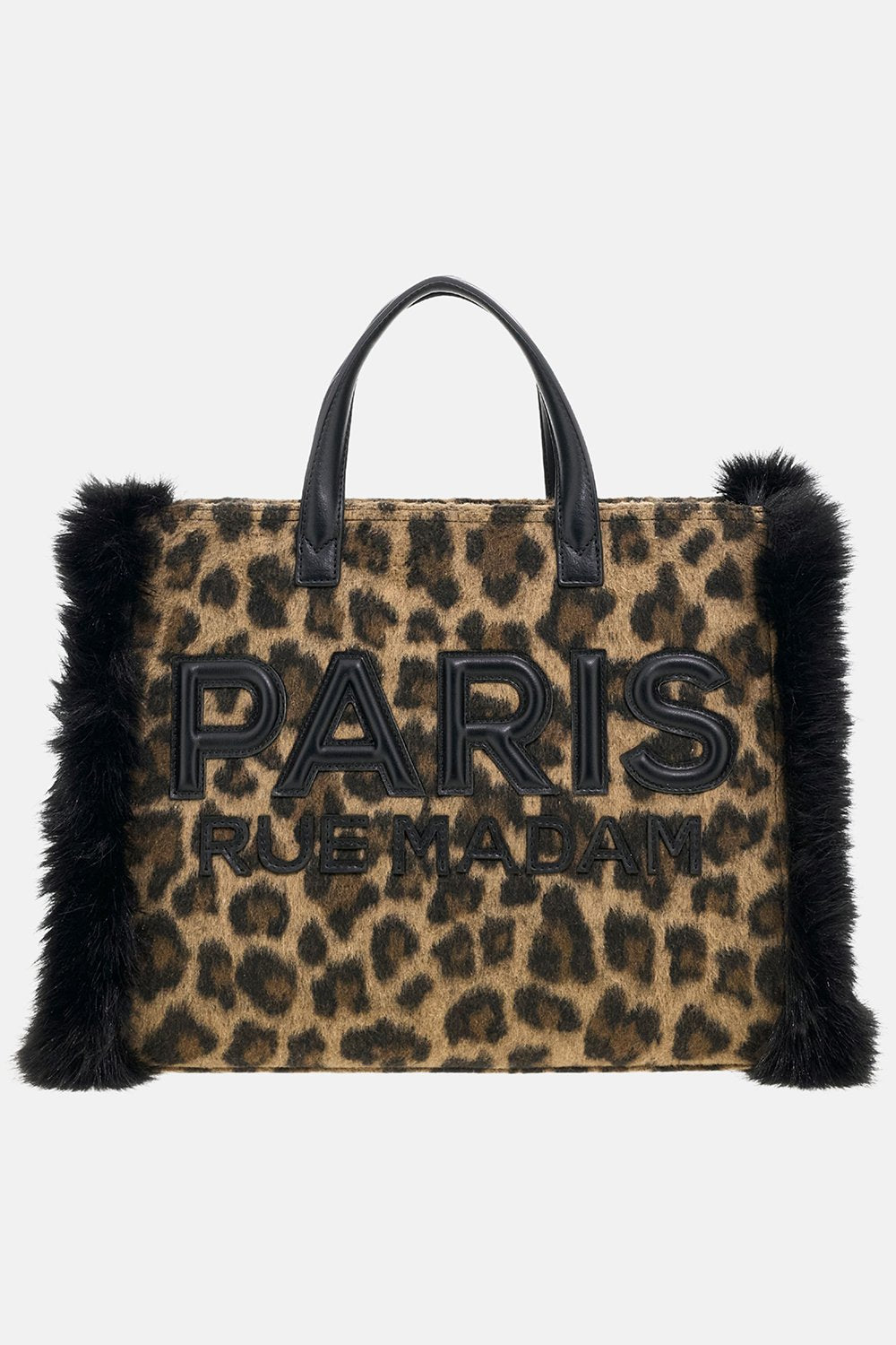 borsa megeve tote MEGEVE TOTE LEOPARD RUE MADAM PARIS 