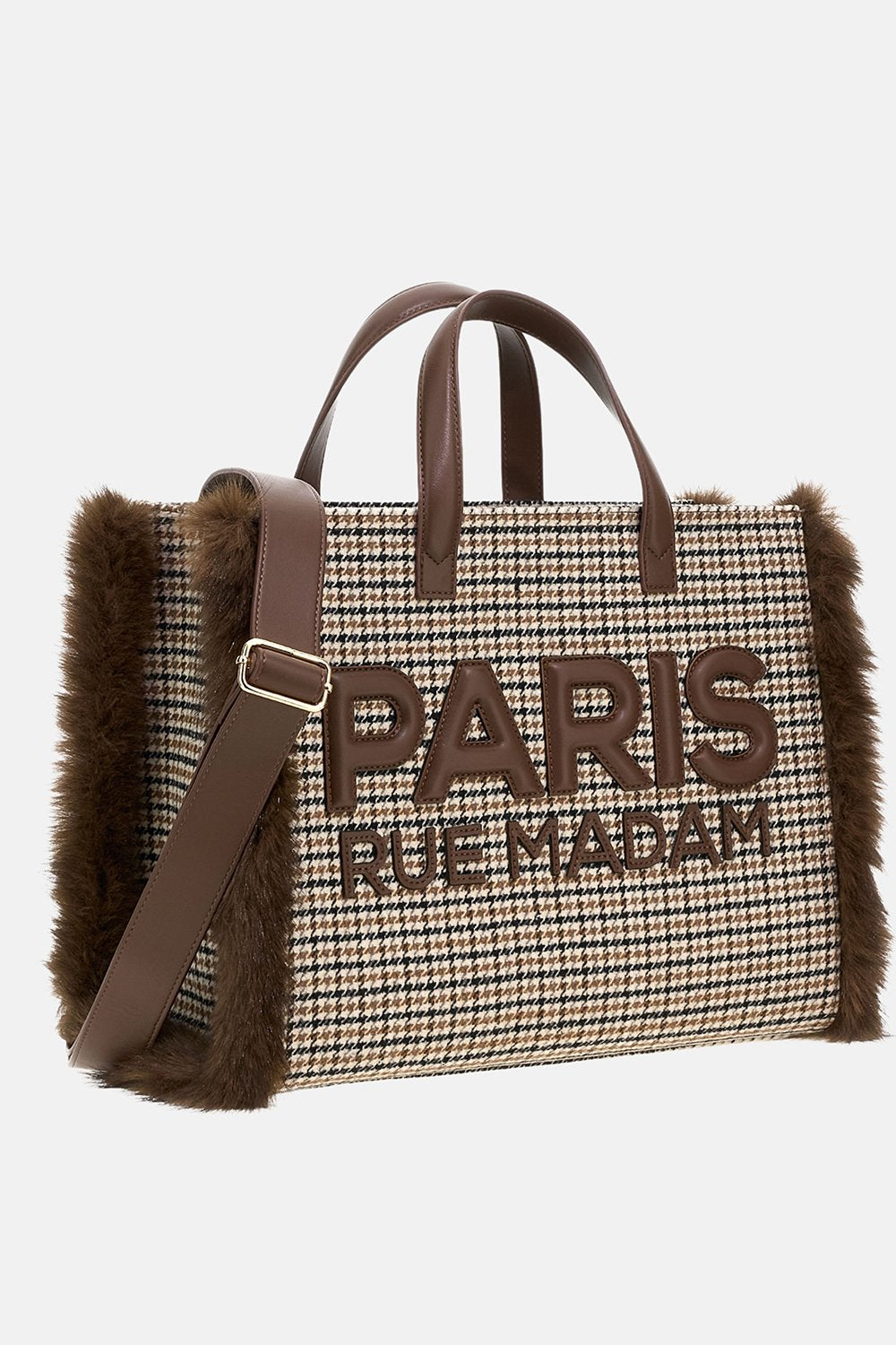 borsa megeve tote MEGEVE TOTE PIED DE POULE RUE MADAM PARIS 