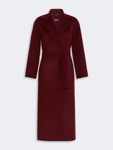 S MAXMARA cappotto in drap di lana Bordeaux