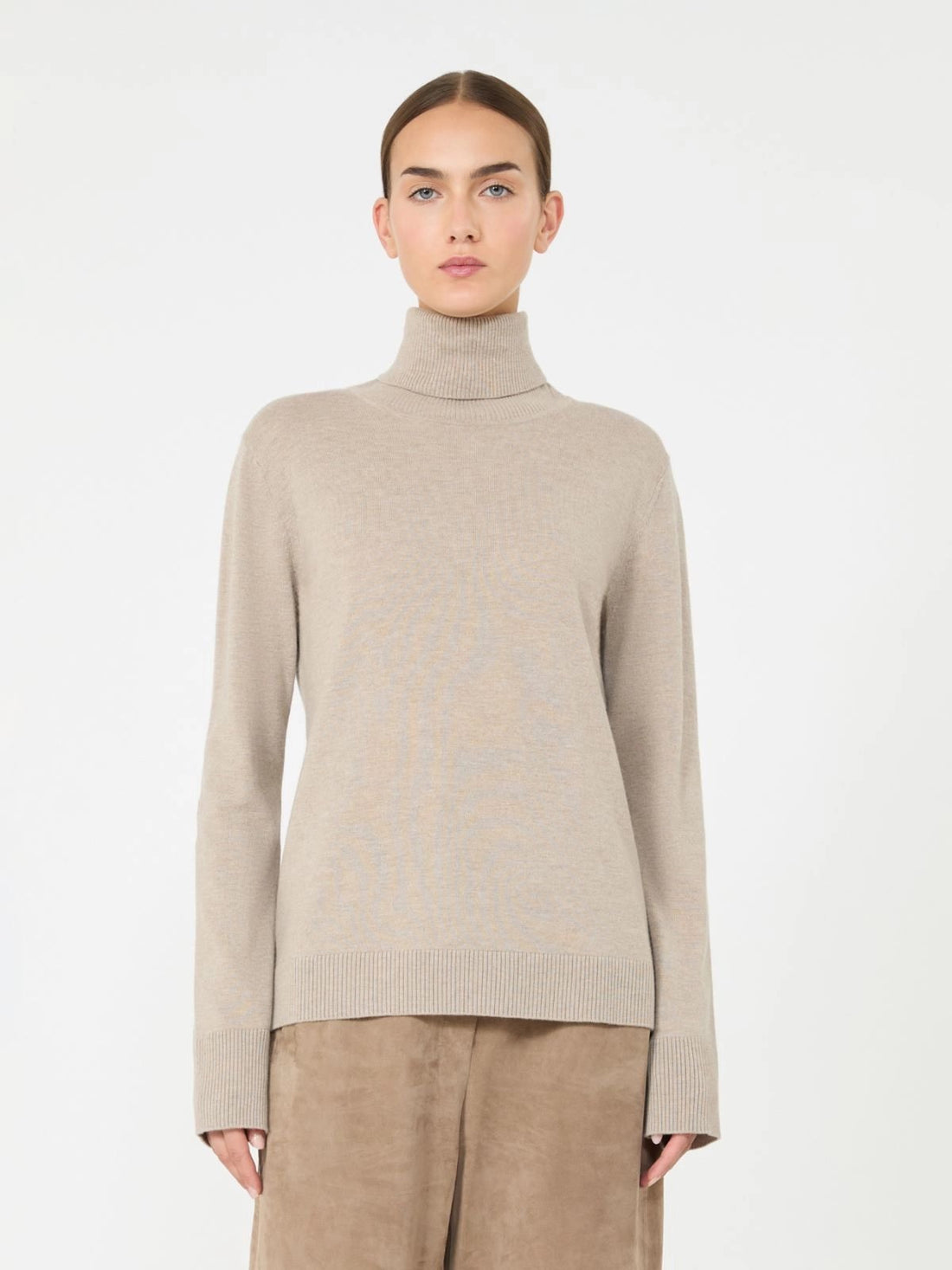 dolcevita in lana con toppe SMMALLEGRA 002 S MAXMARA 