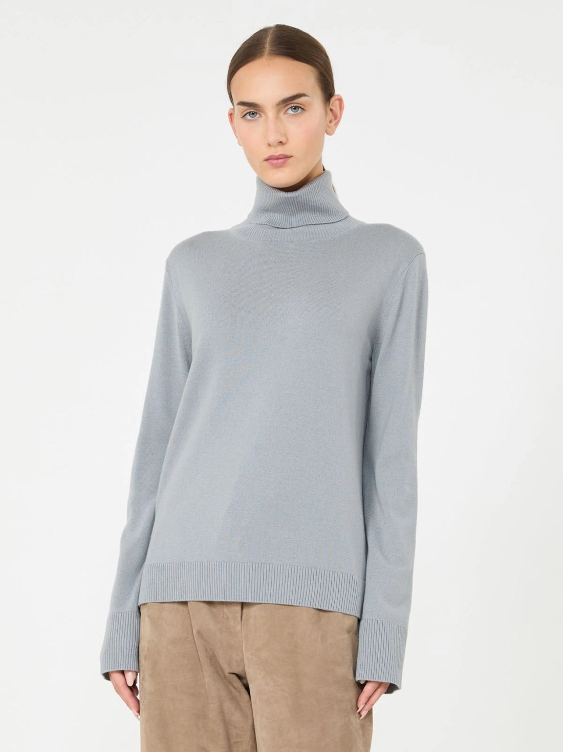 dolcevita in lana con toppe SMMALLEGRA 008 S MAXMARA 