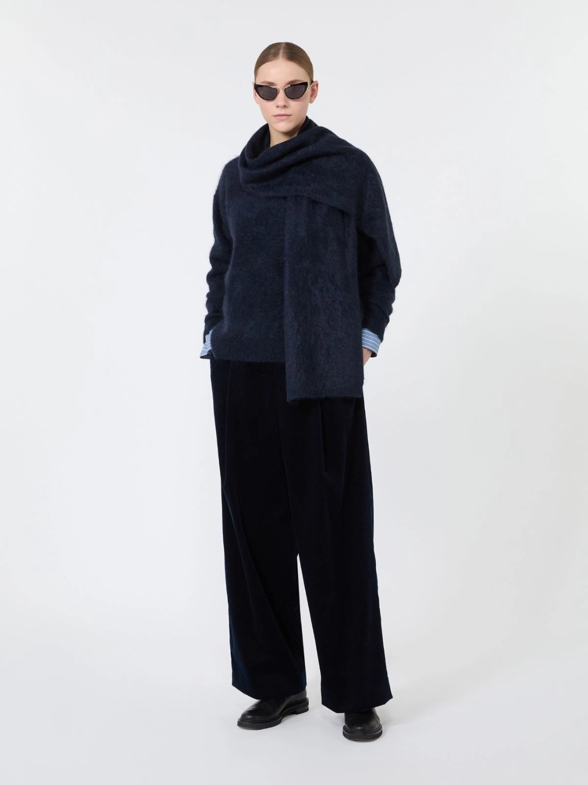 maglia in yak con sciarpa SMMARIA 004 S MAXMARA 